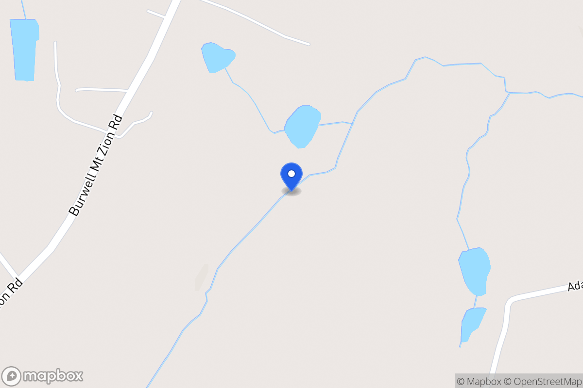 Map of 169 Burwell Mt Zion Rd