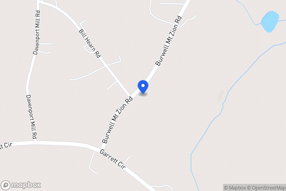 Map of 87 Burwell Mt Zion Rd