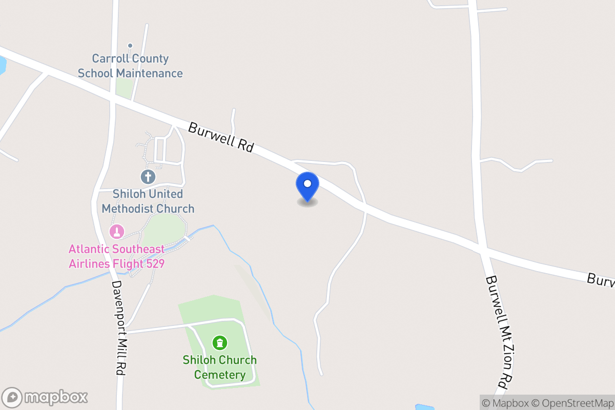 Map of 1770 Burwell Rd