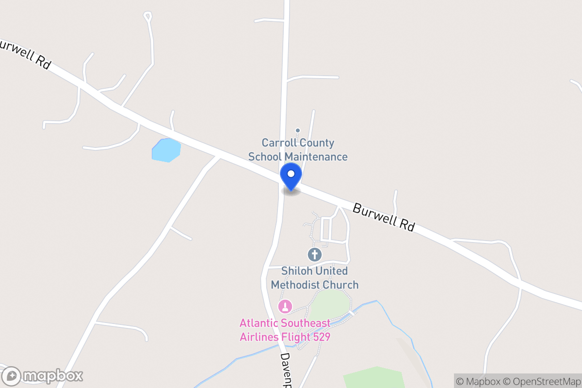 Map of 1912 Burwell Rd