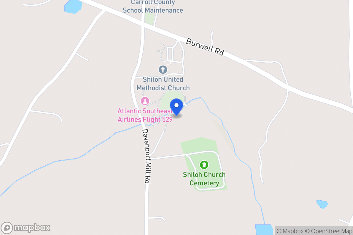 Map of 1866 Burwell Rd