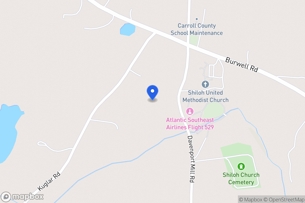 Map of 1952 Burwell Rd