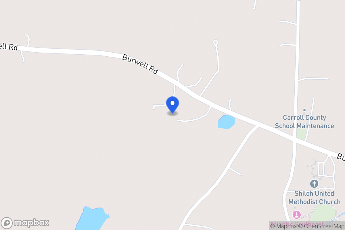 Map of 2052 Burwell Rd