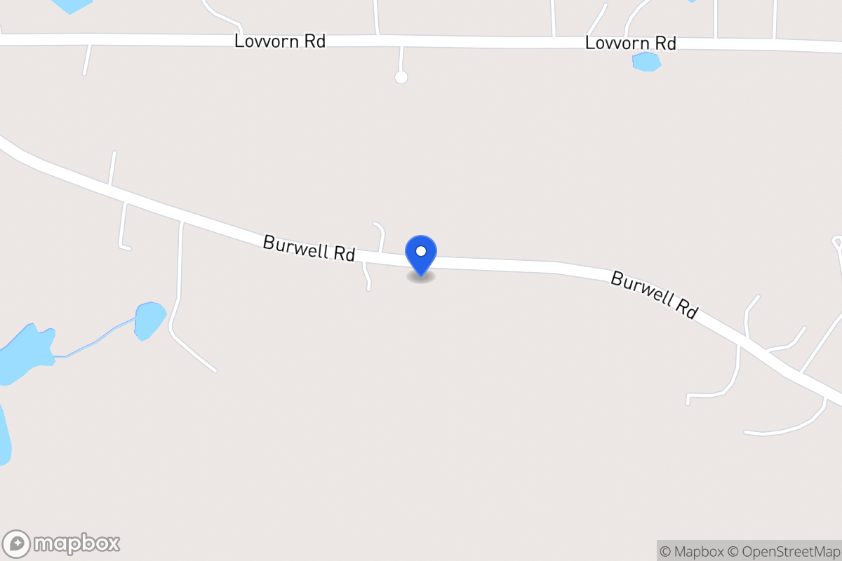 Map of 2220 Burwell Rd