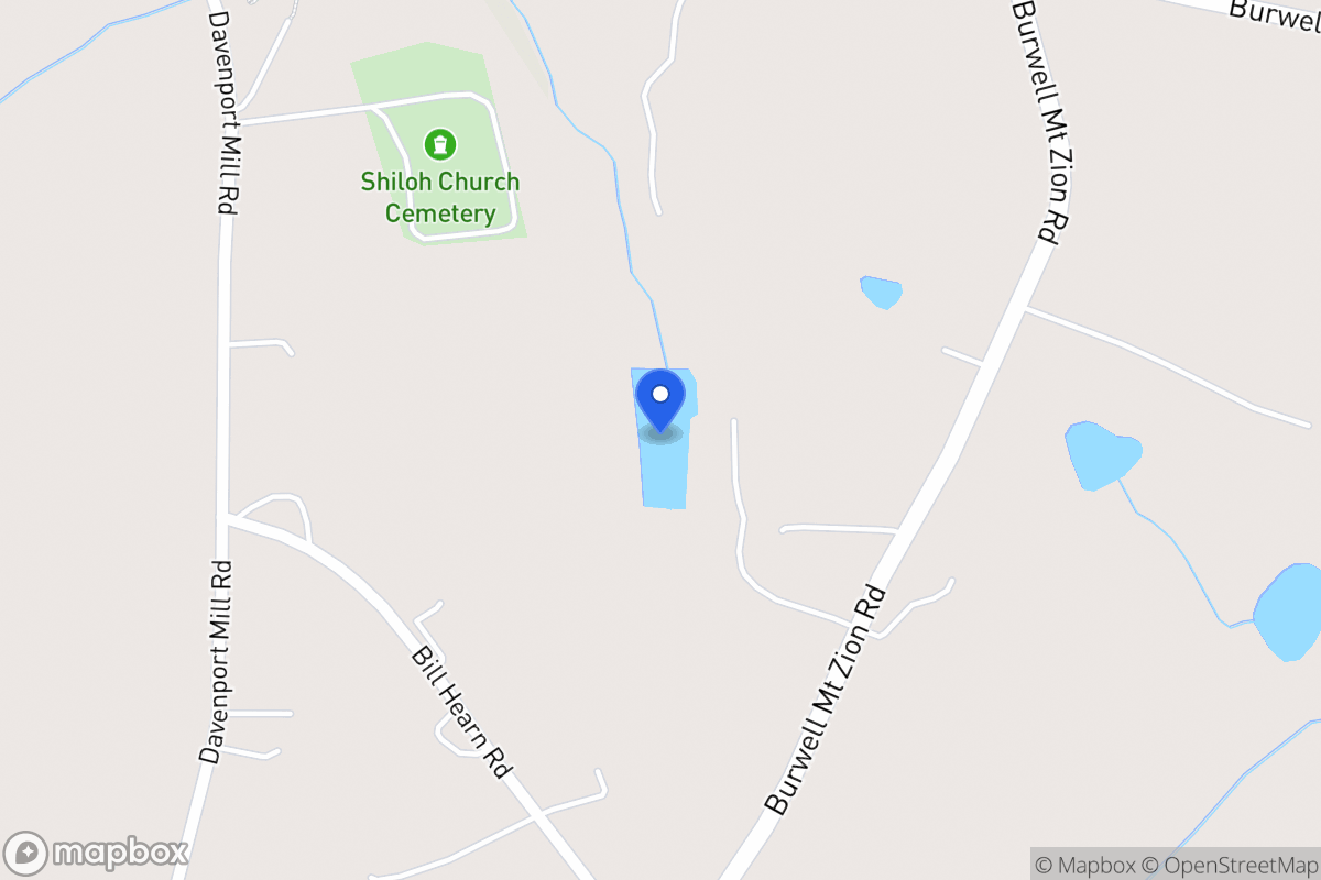 Map of 202 Burwell Mt Zion Rd