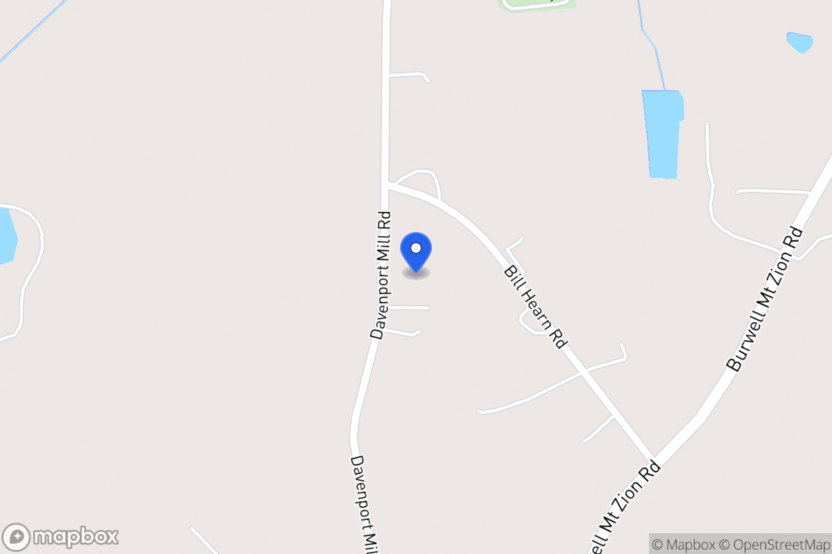 Map of 135 Davenport Mill Rd