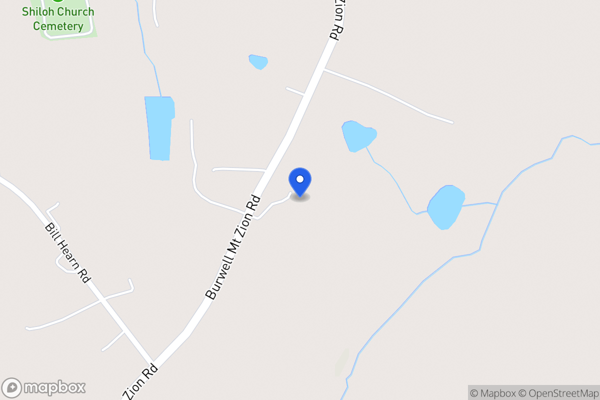 Map of 199 Burwell Mt Zion Rd