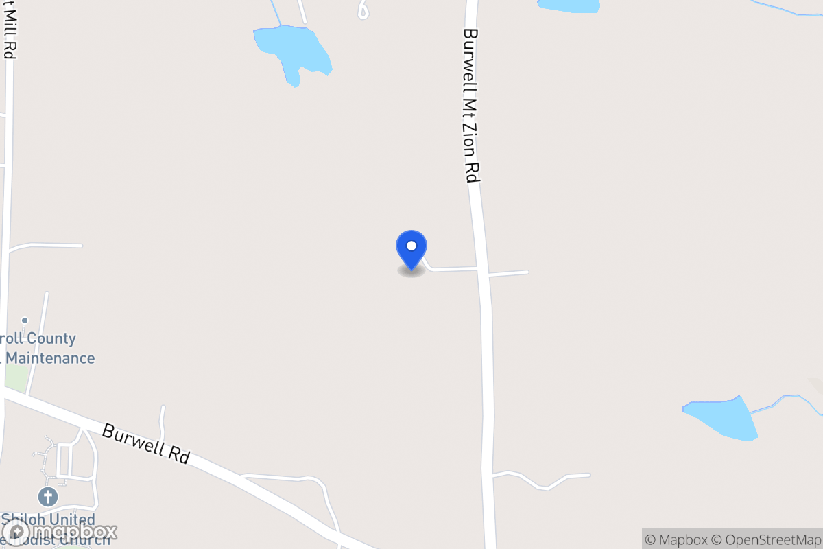 Map of 570 Burwell Mt Zion Rd