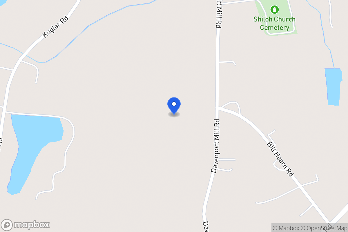 Map of 174 Davenport Mill Rd