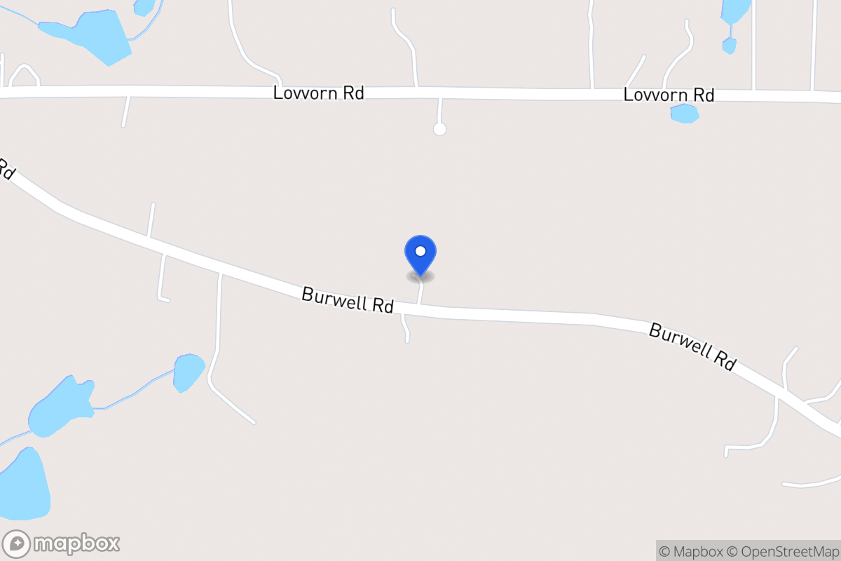 Map of 2245 Burwell Rd