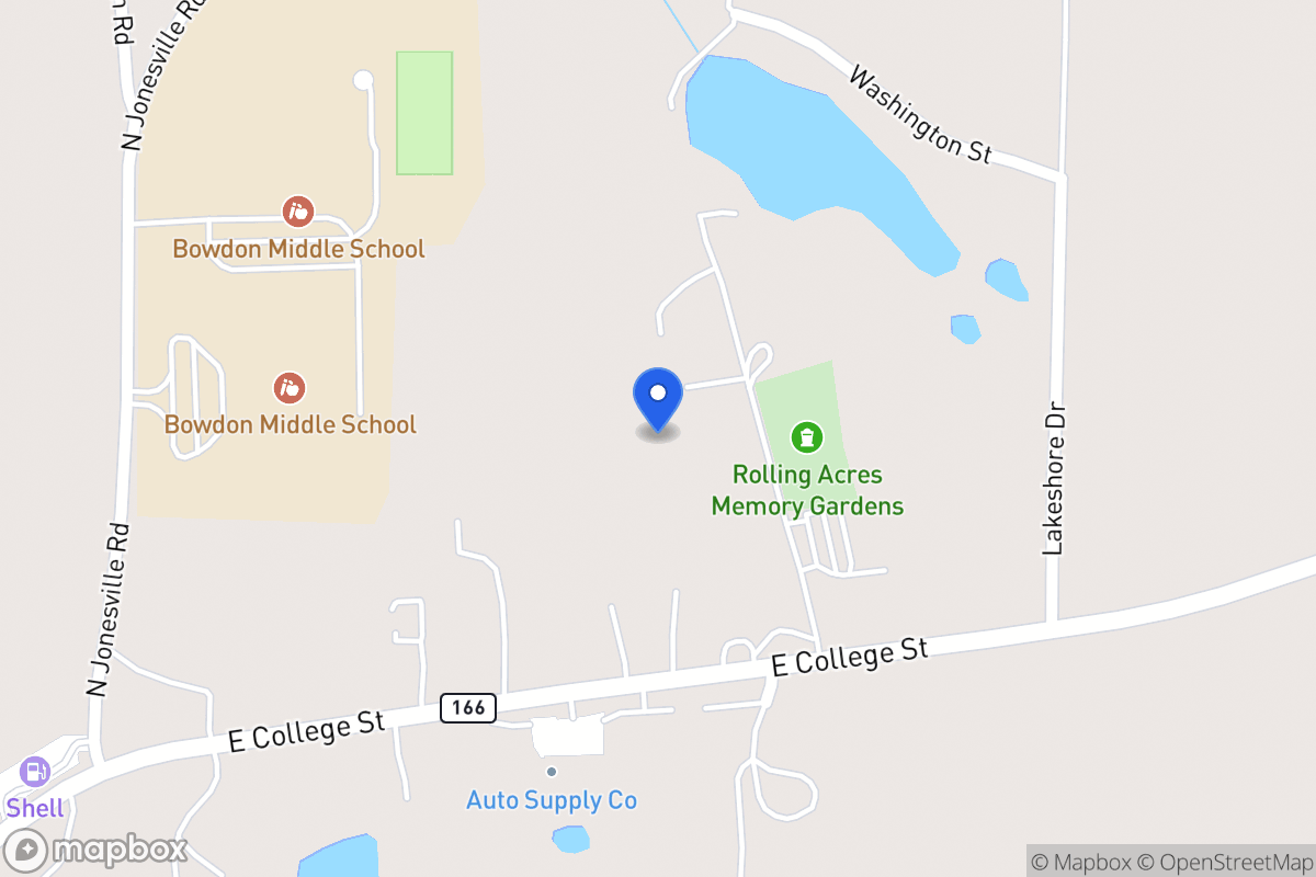 Map of 1390 E 166 Hwy