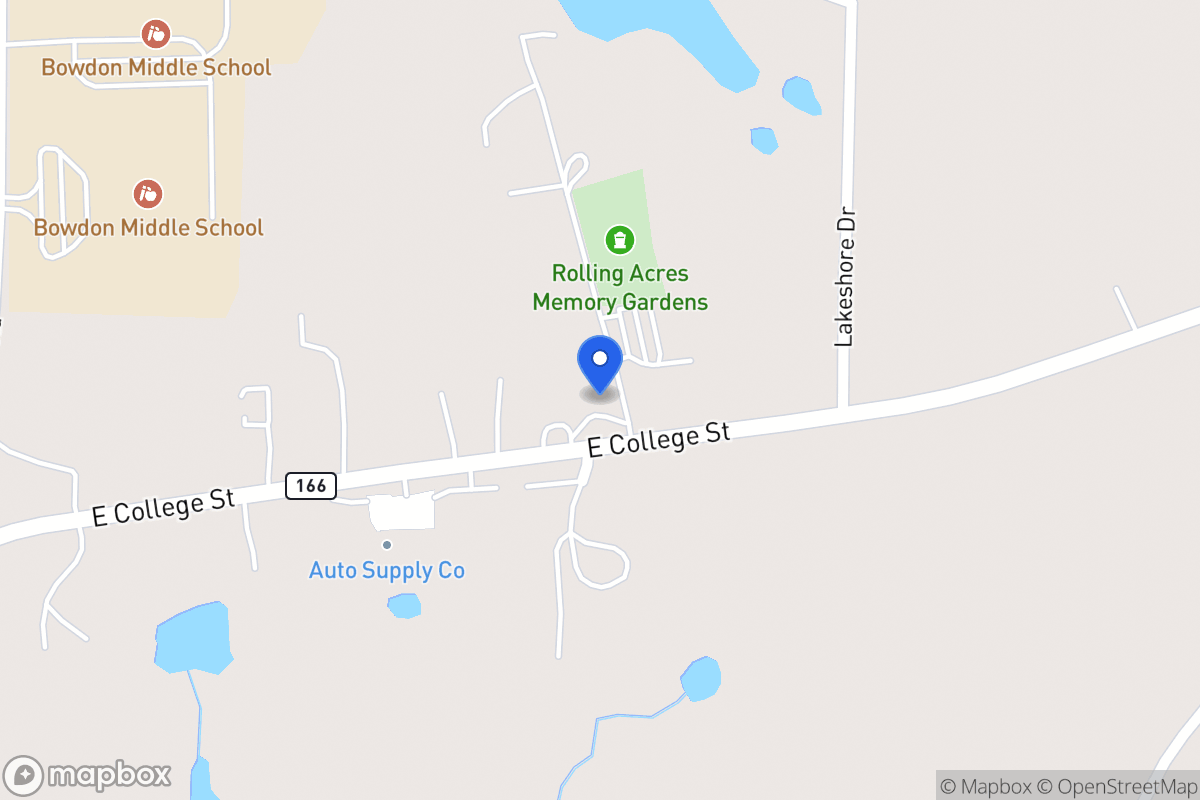 Map of 1408 E 166 Hwy