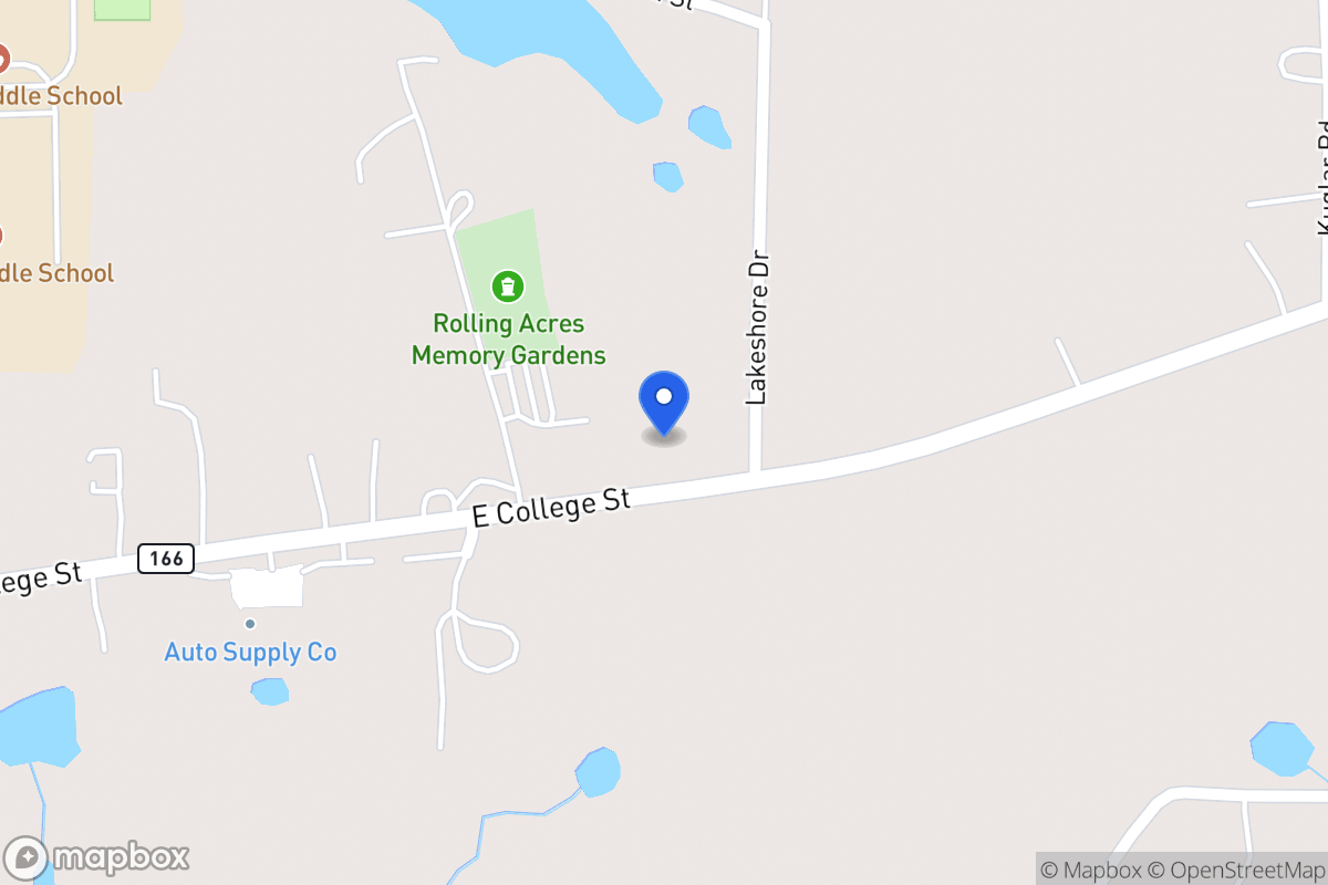 Map of 1462 E 166 Hwy