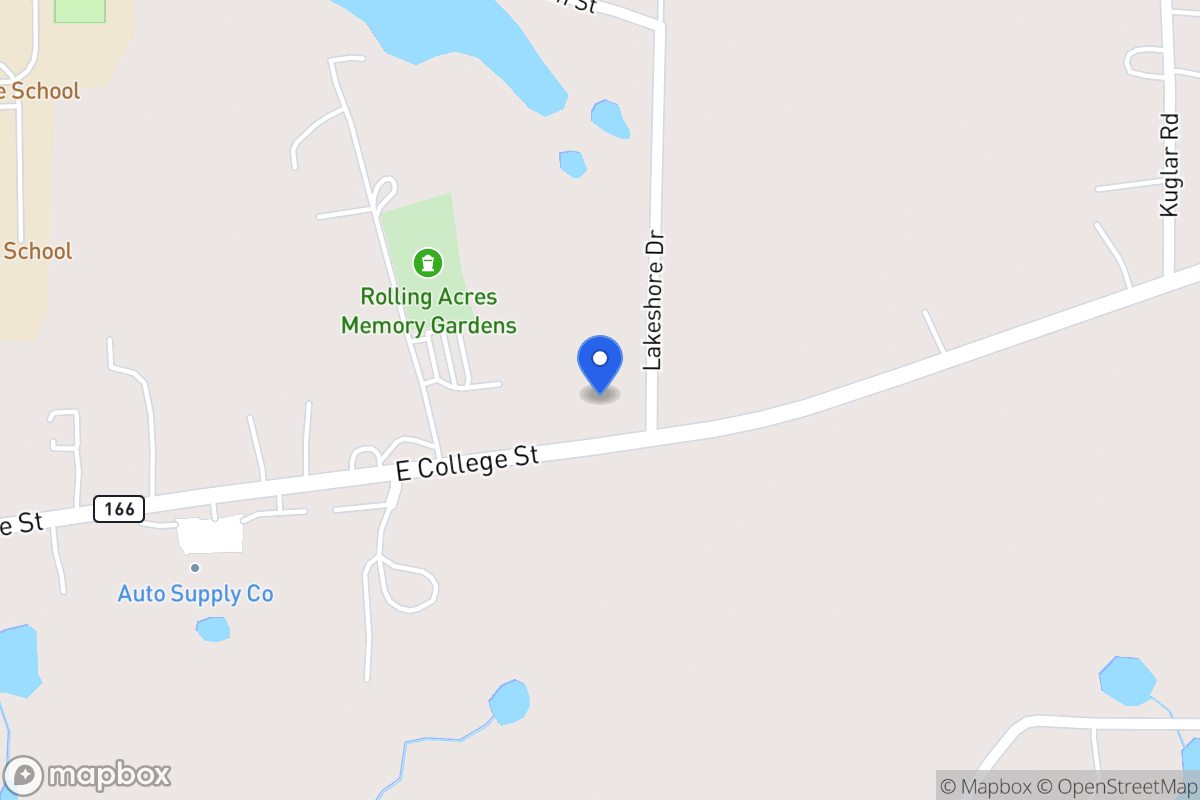 Map of 1472 E 166 Hwy