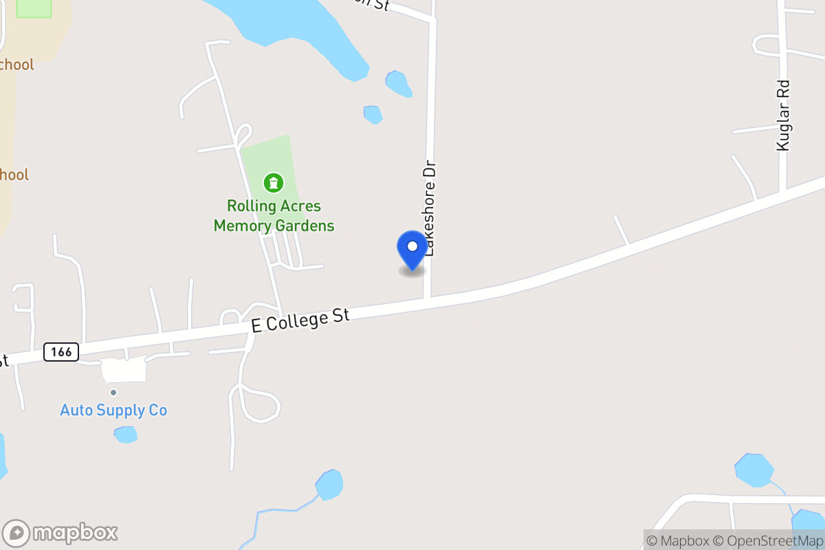 Map of 1480 E 166 Hwy