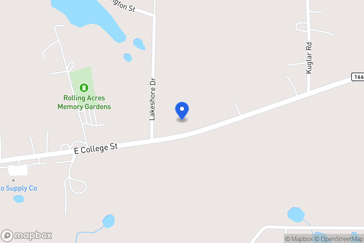 Map of 1522 E 166 Hwy