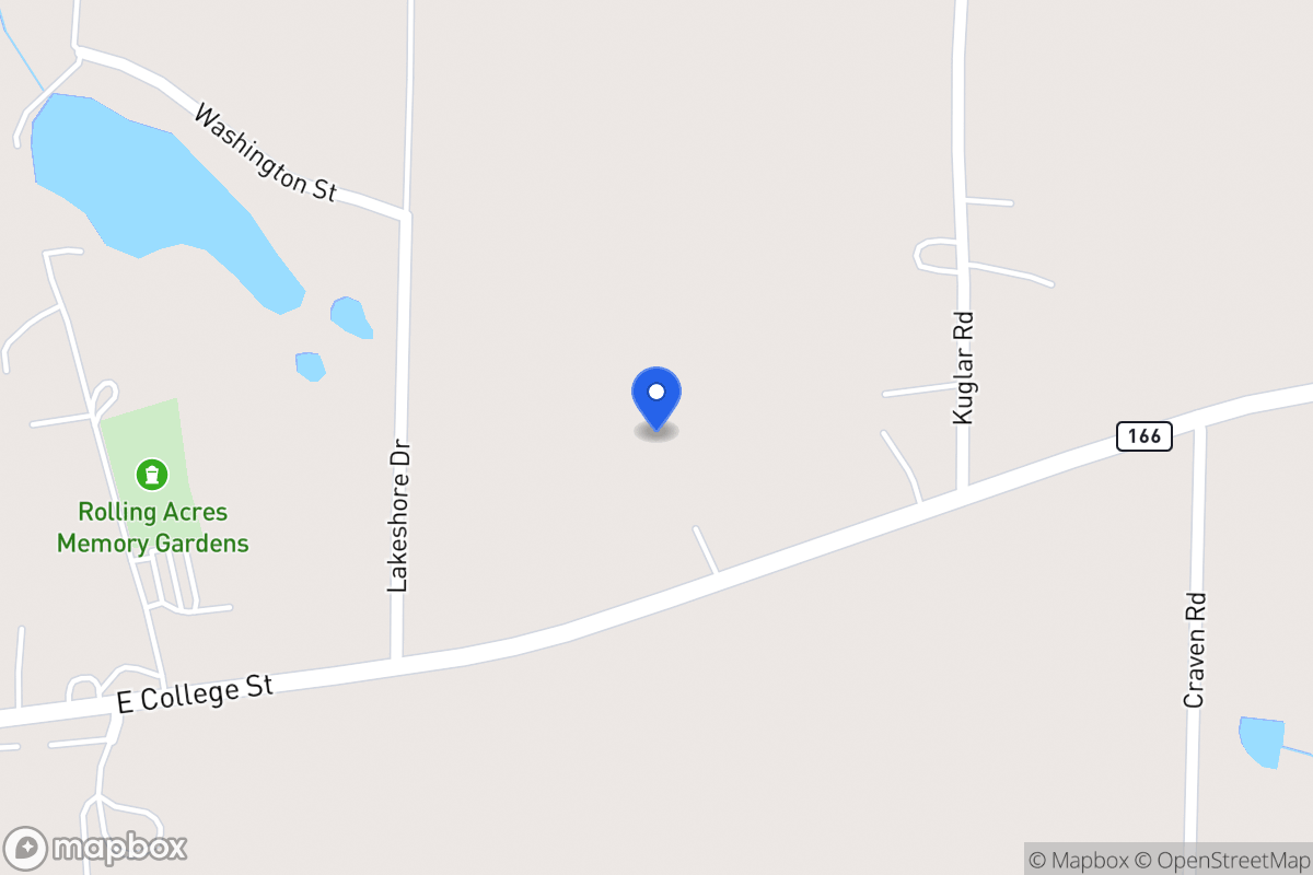 Map of 1596 E 166 Hwy