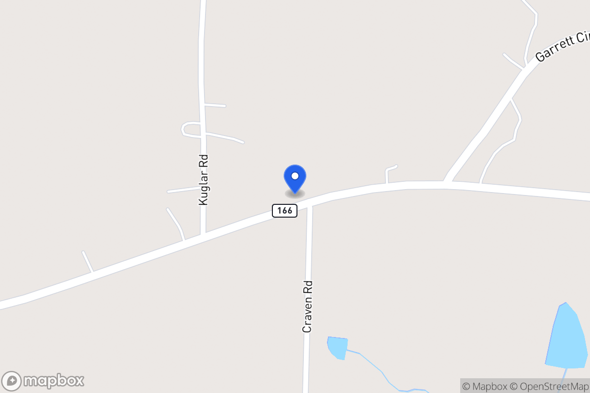 Map of 1736 E 166 Hwy