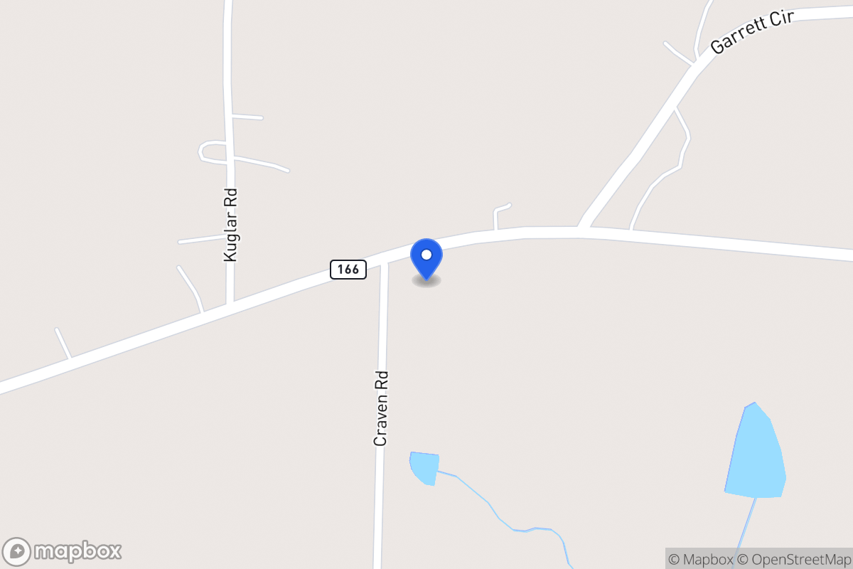 Map of 1761 E 166 Hwy