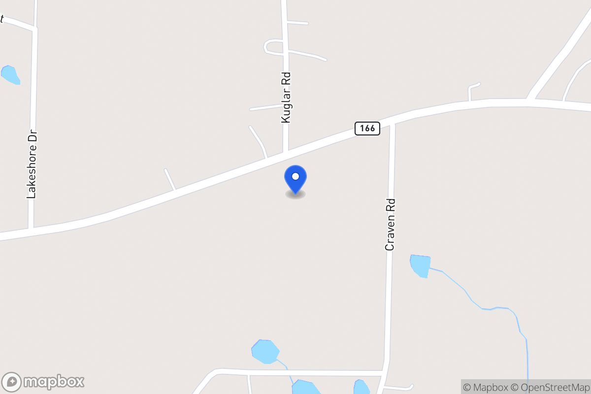 Map of 1675 E 166 Hwy