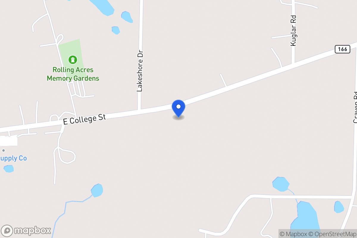 Map of 1537 E 166 Hwy