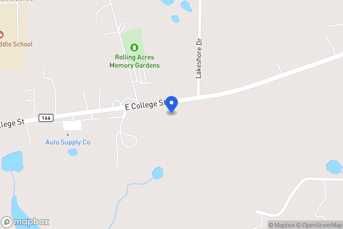 Map of 1467 E 166 Hwy