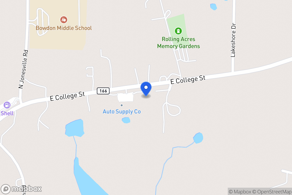 Map of 1375 E 166 Hwy