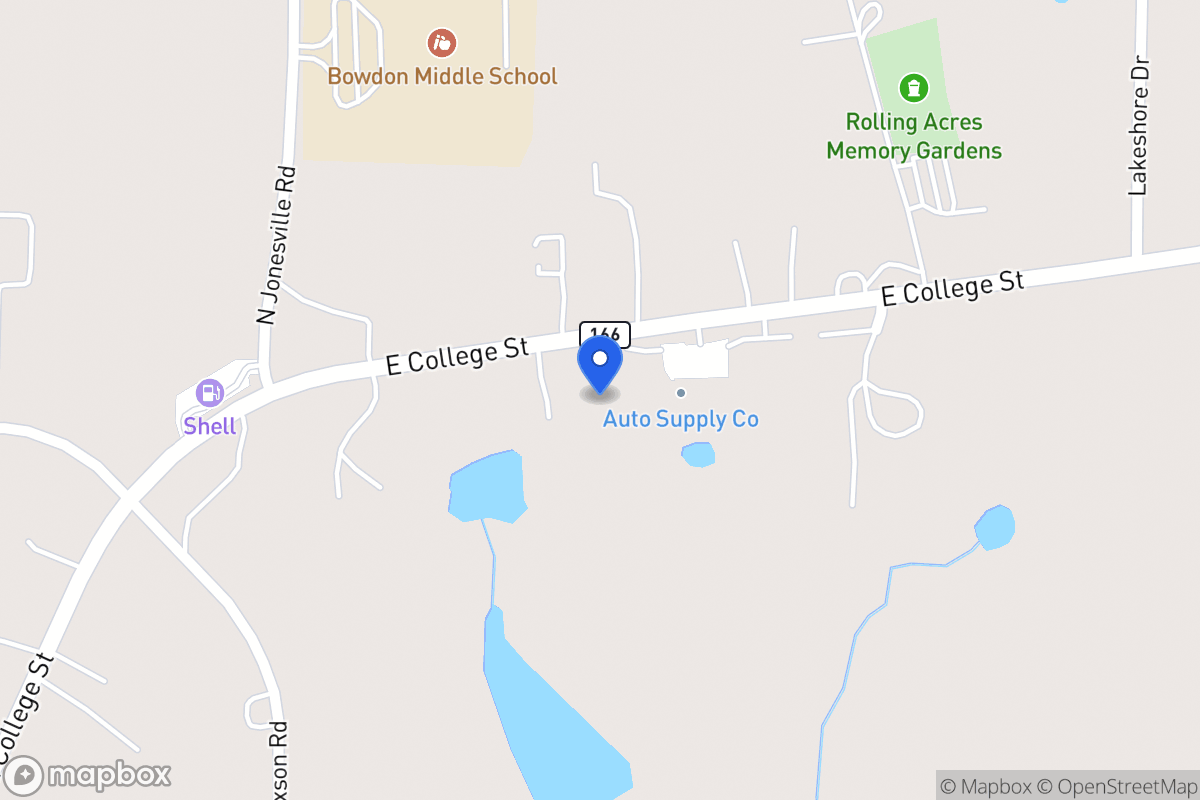 Map of 1317 E 166 Hwy