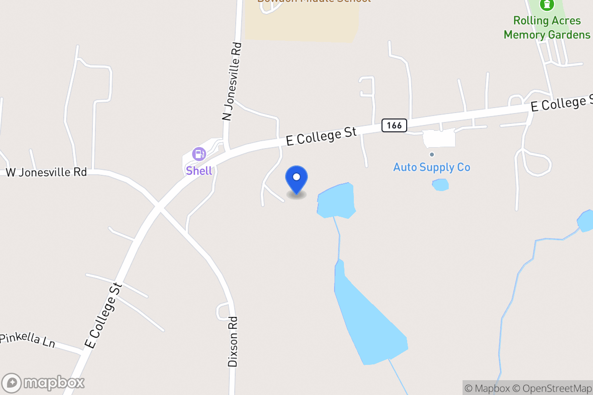 Map of 1227 E 166 Hwy