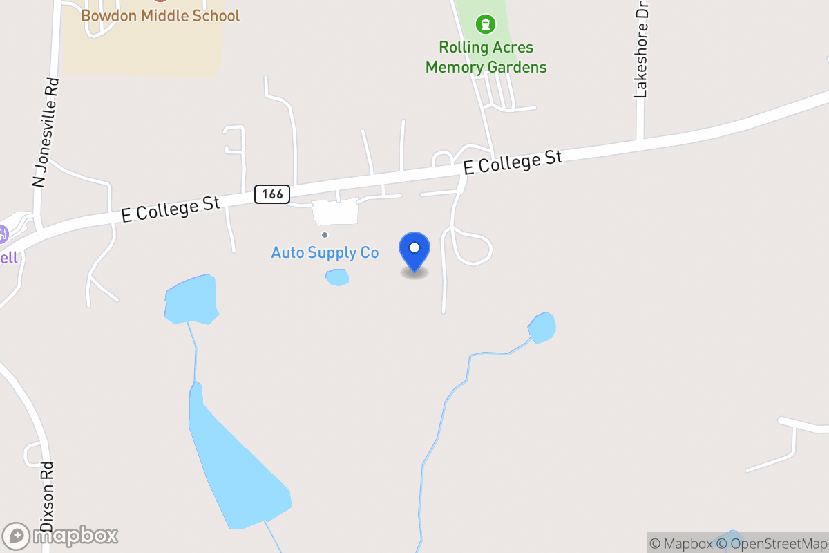 Map of 1385 E 166 Hwy