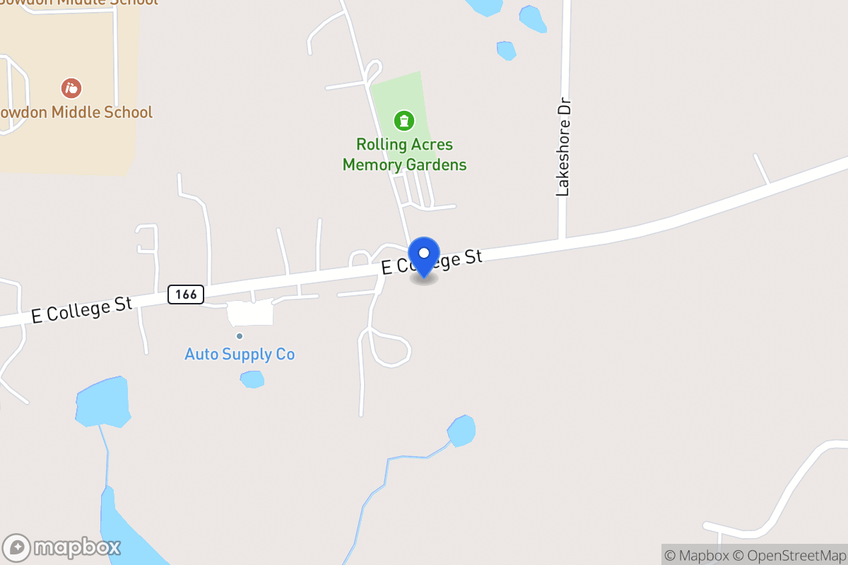 Map of 1421 E 166 Hwy