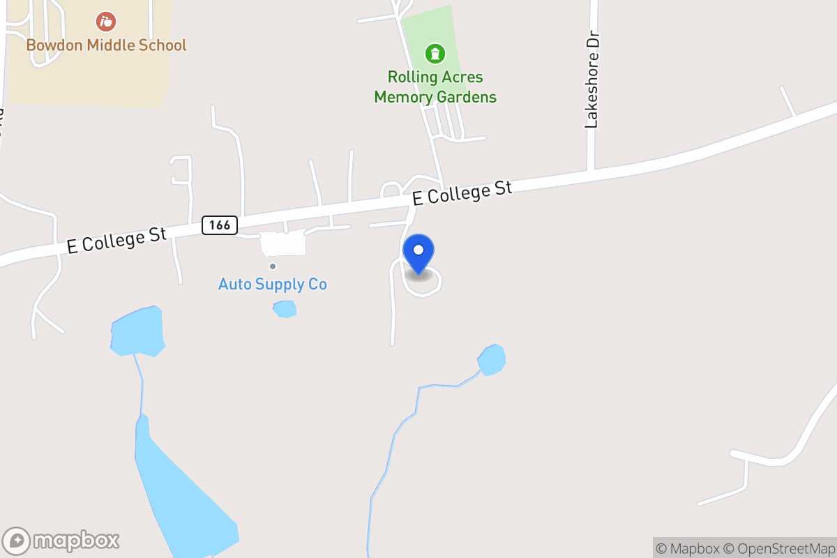 Map of 1401 E 166 Hwy