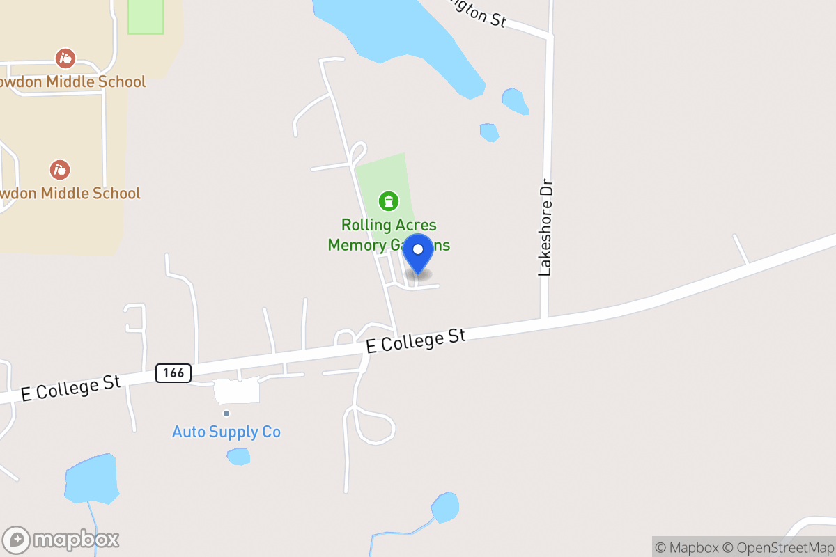Map of 1456 E 166 Hwy