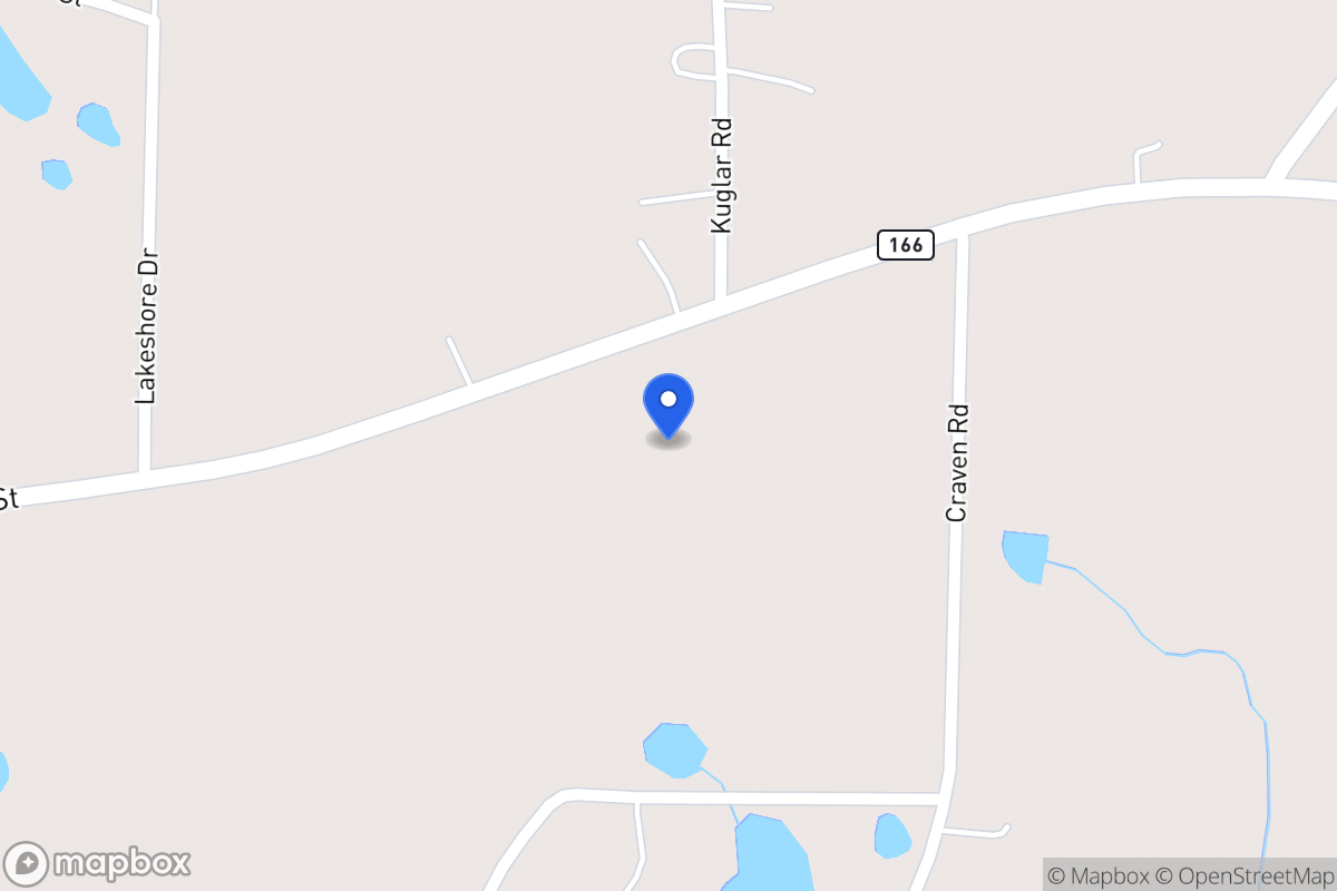 Map of 1650 E 166 Hwy