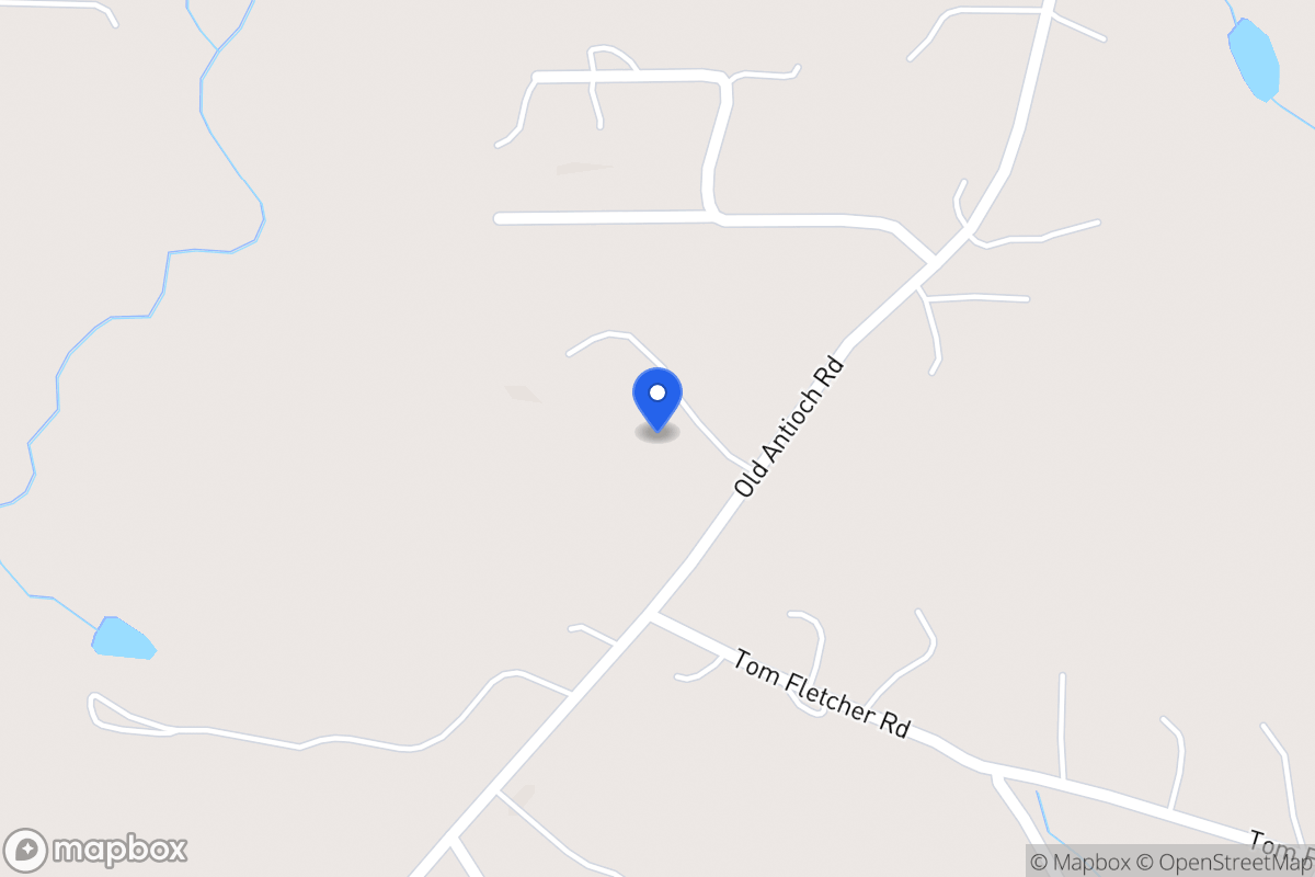 Map of 387 Old Antioch Rd