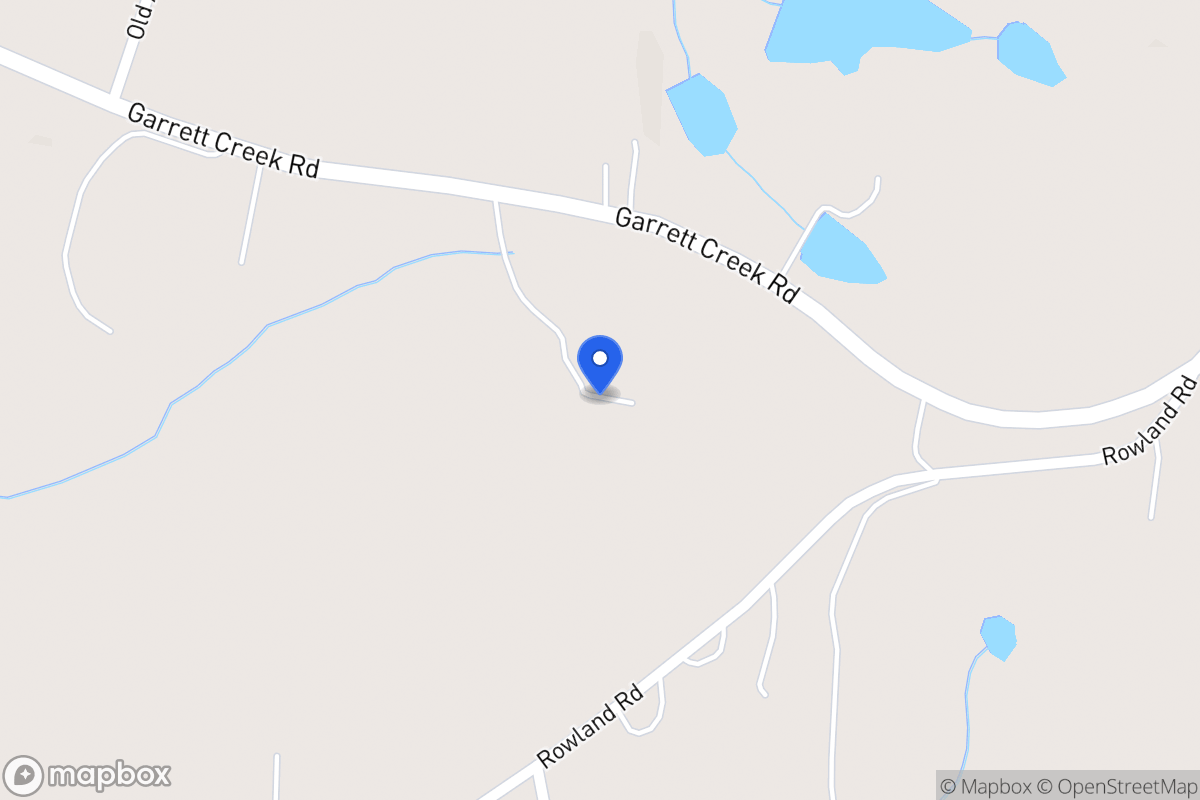 Map of 1309 Garrett Creek Rd