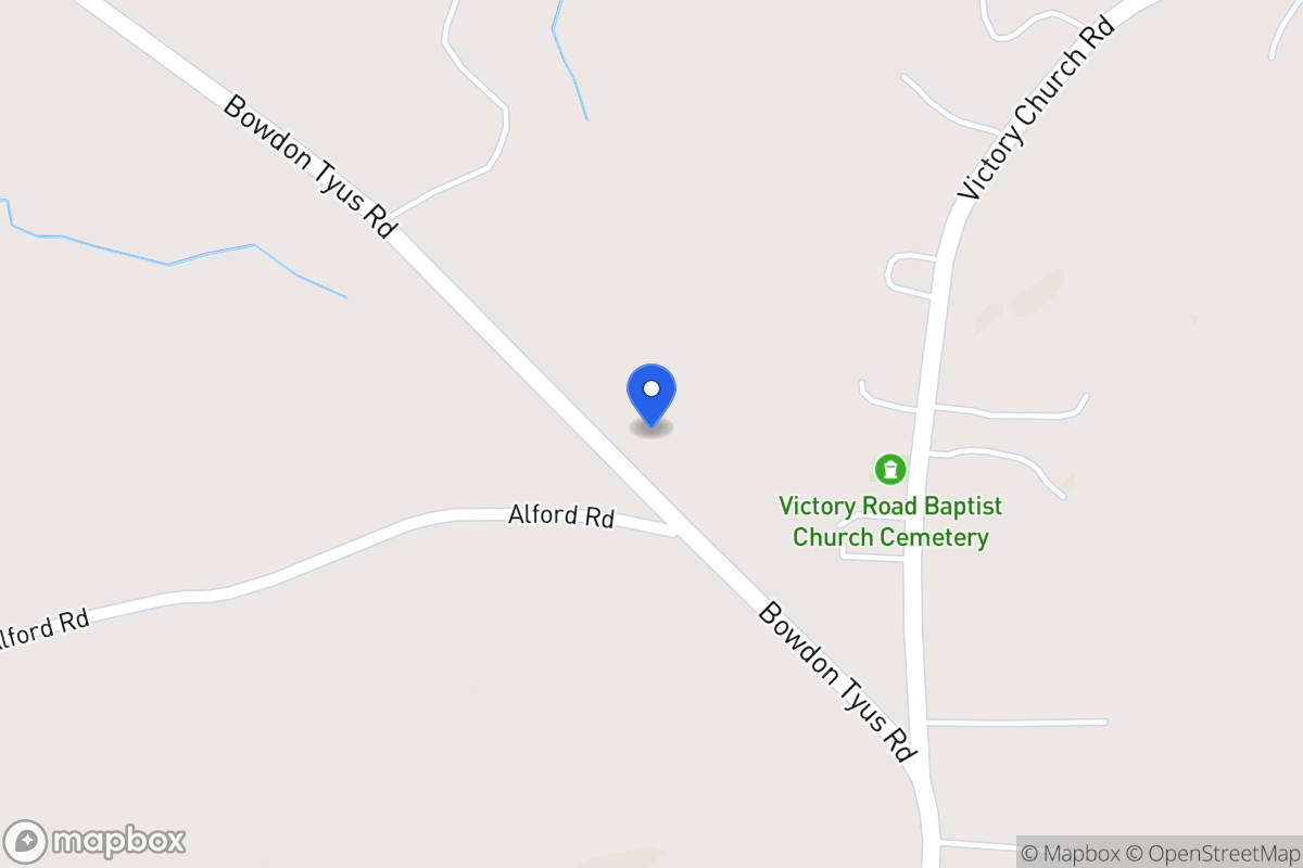 Map of 1854 Bowdon Tyus Rd