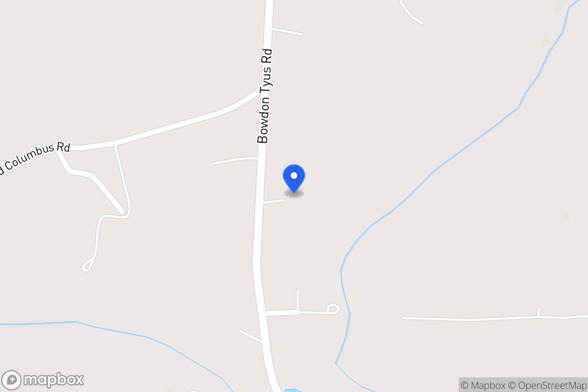Map of 2186 Bowdon Tyus Rd
