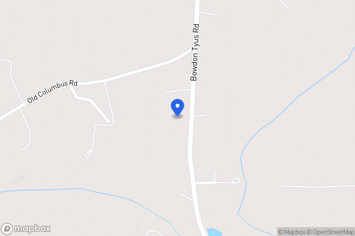 Map of 2199 Bowdon Tyus Rd