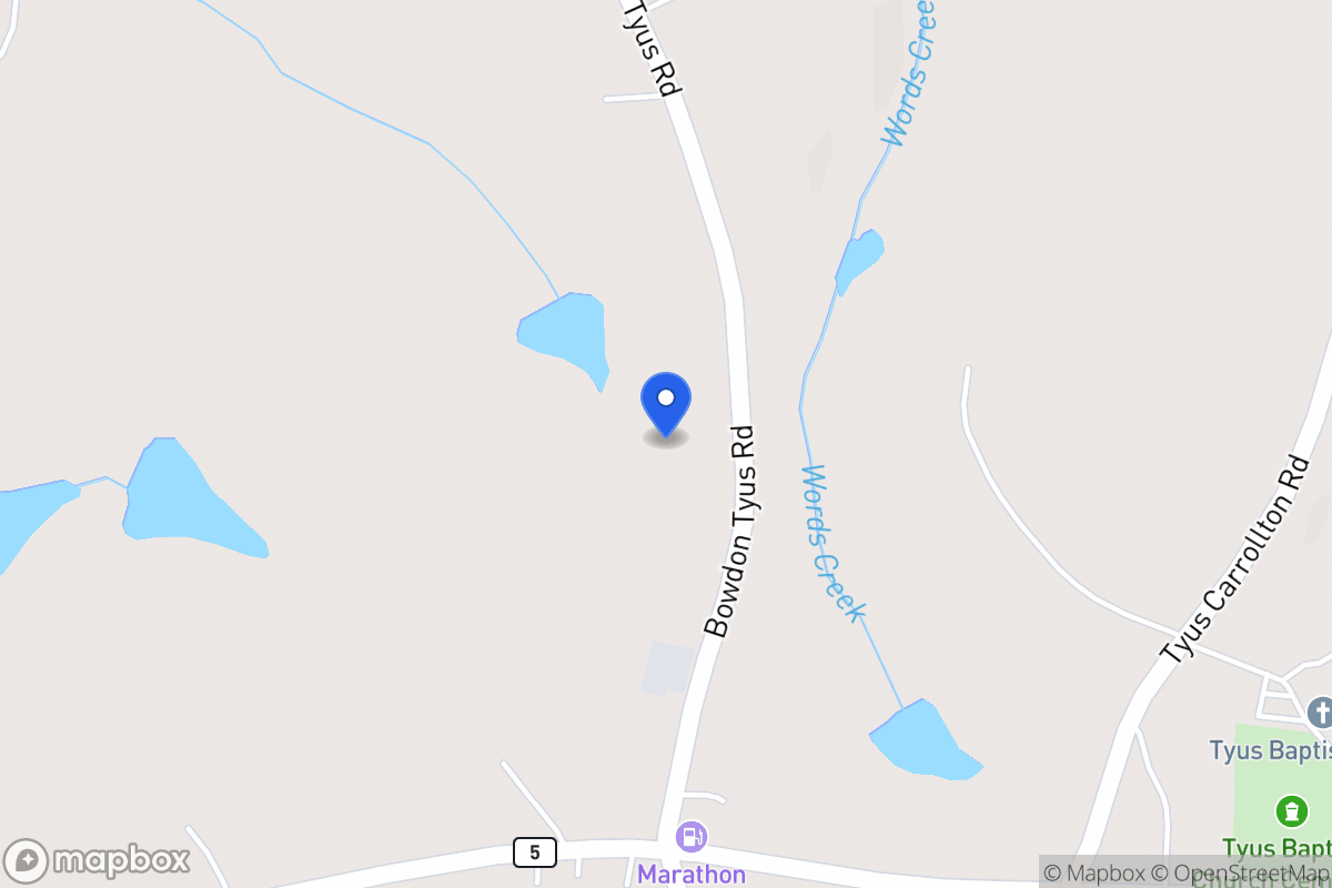 Map of 3297 Bowdon Tyus Rd