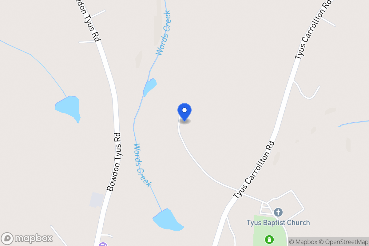 Map of 4481 Tyus Carrollton Rd