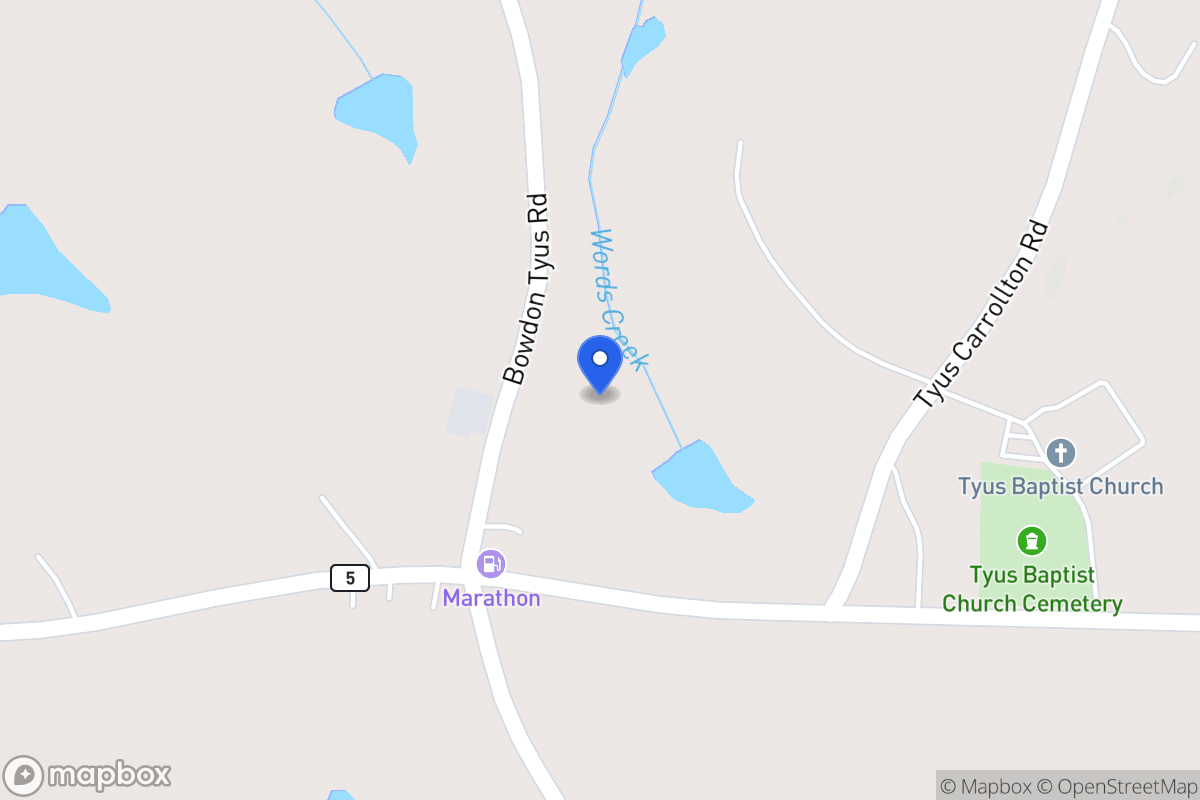 Map of 3356 Bowdon Tyus Rd
