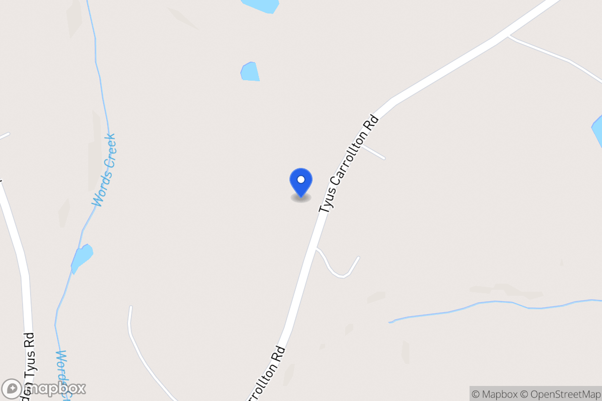 Map of 4351 Tyus Carrollton Rd