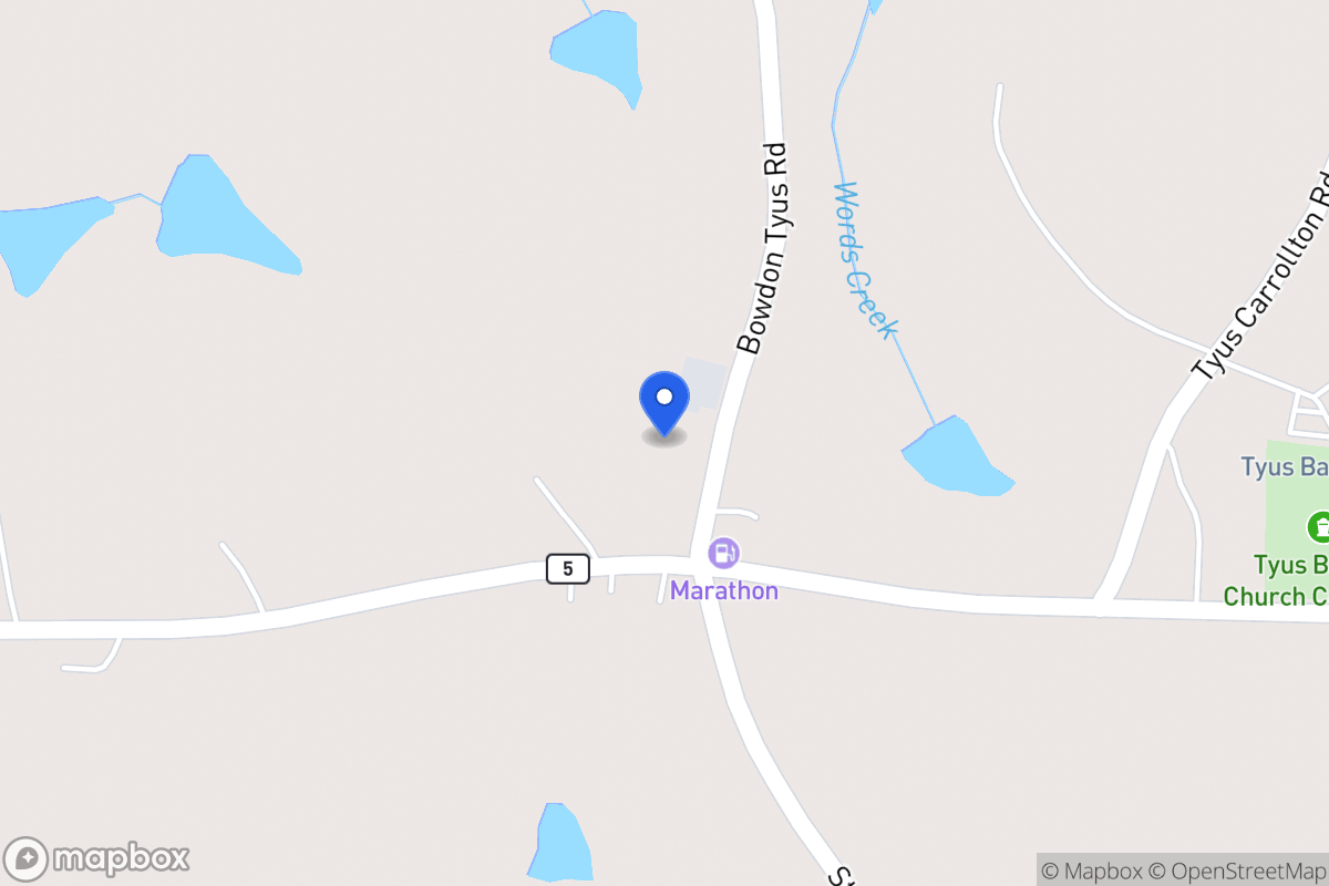 Map of 3351 Bowdon Tyus Rd