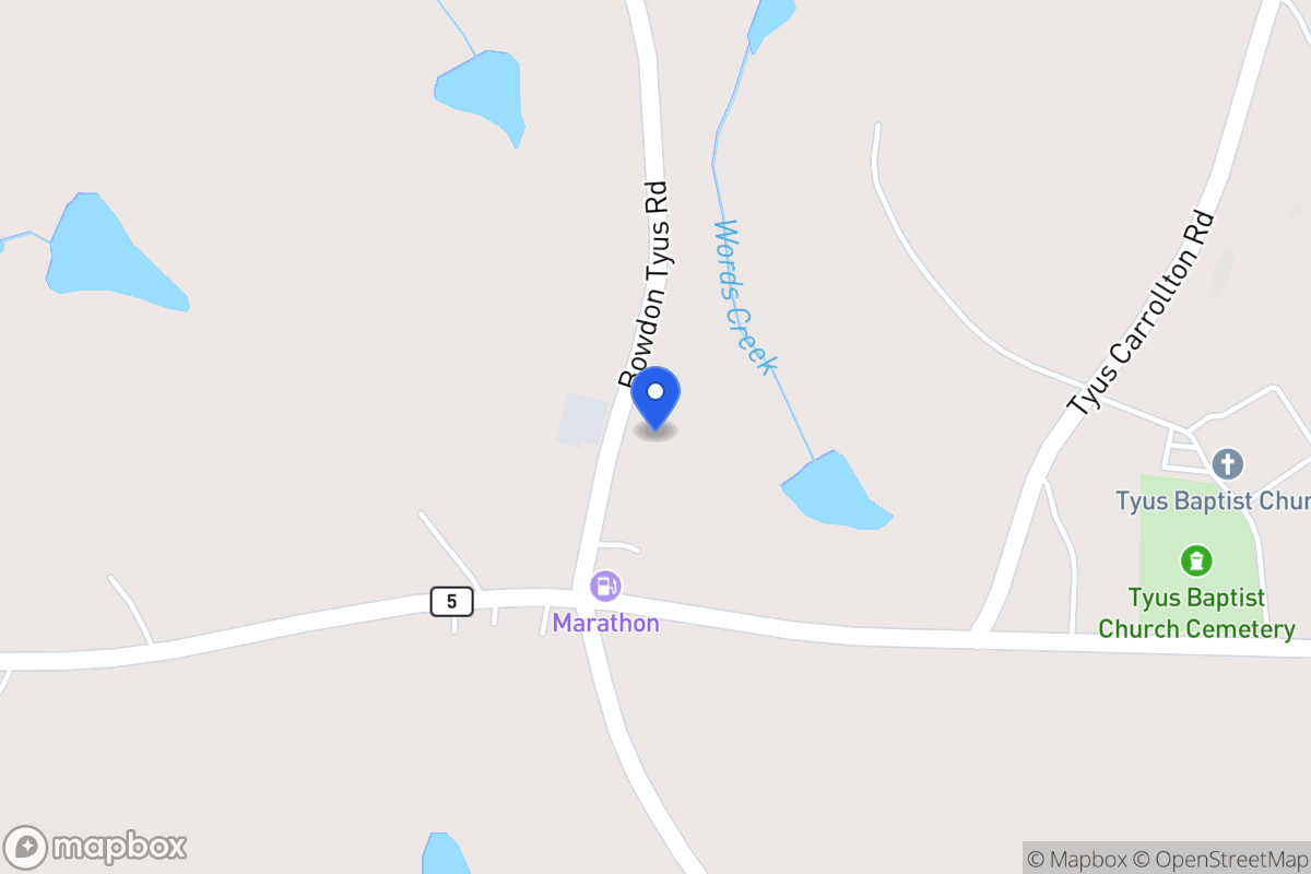 Map of 3374 Bowdon Tyus Rd