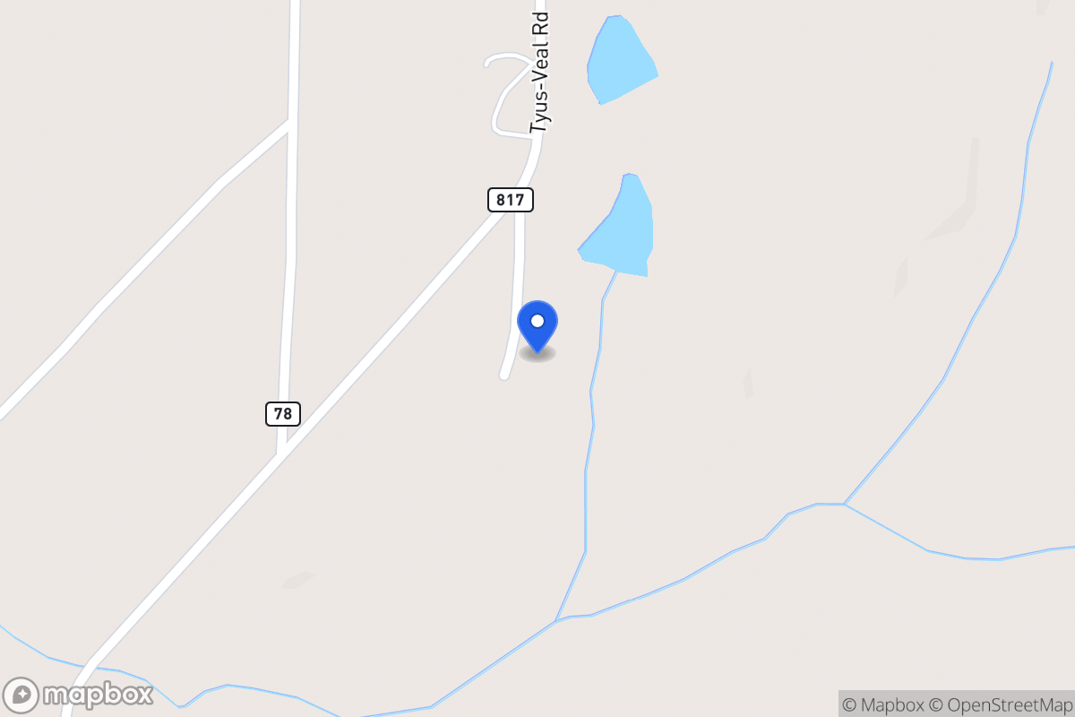 Map of 154 Tyus Veal Rd