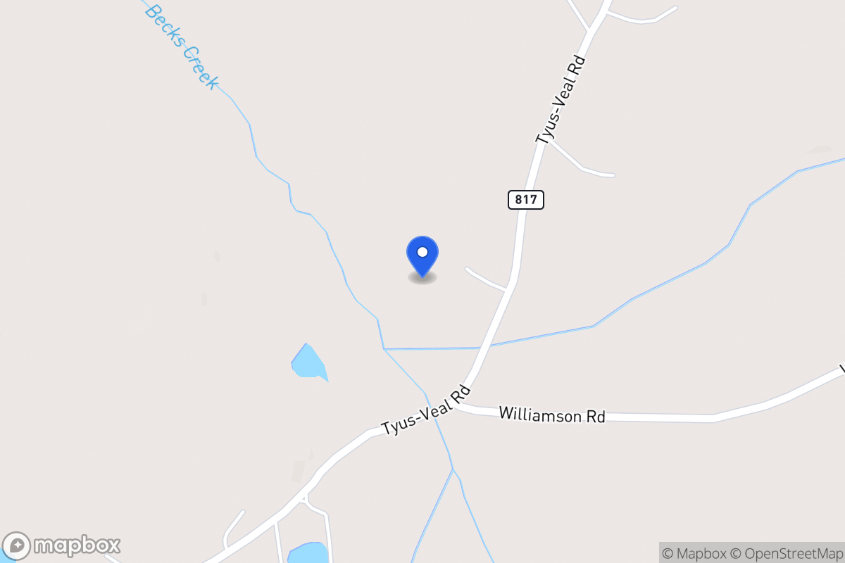 Map of 603 Tyus Veal Rd
