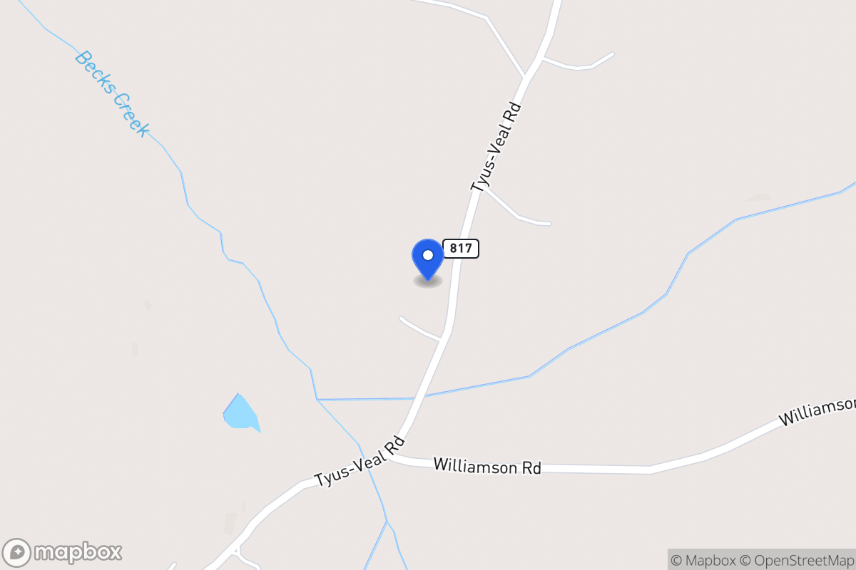 Map of 583 Tyus Veal Rd