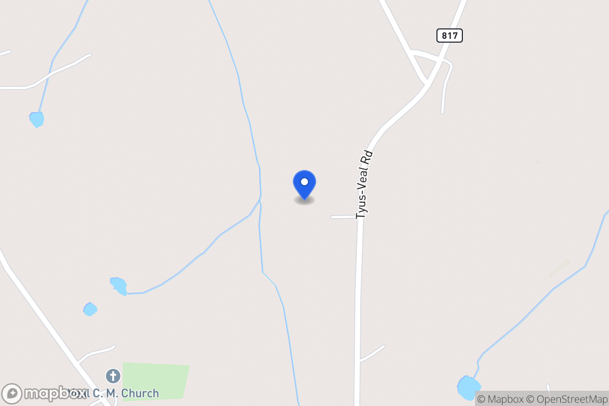 Map of 1117 Tyus Veal Rd