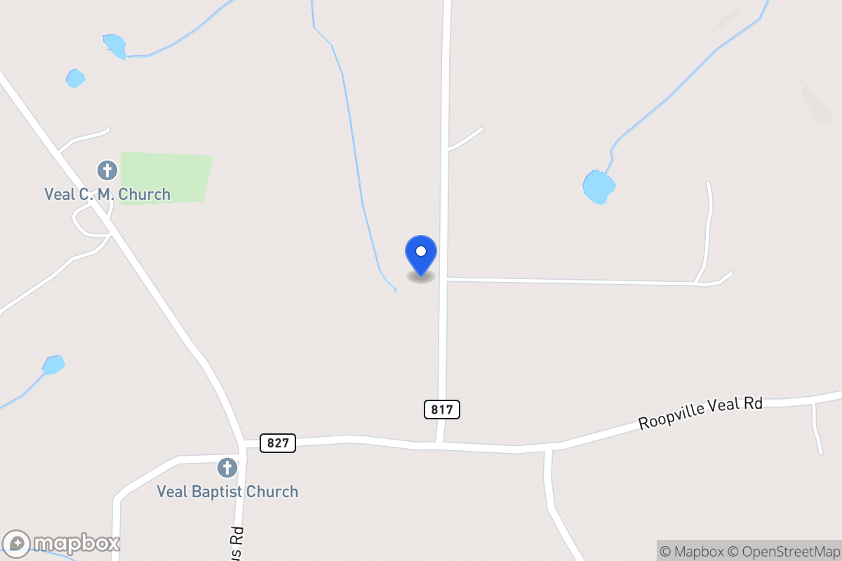 Map of 1253 Tyus Veal Rd